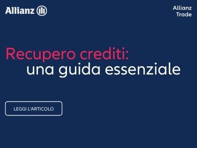 Sfondo blu con scritto: recupero crediti: una guida essenziale