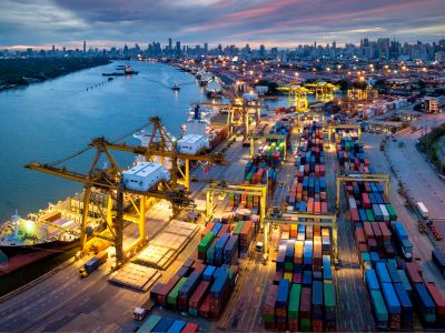 Porto di scambio merci