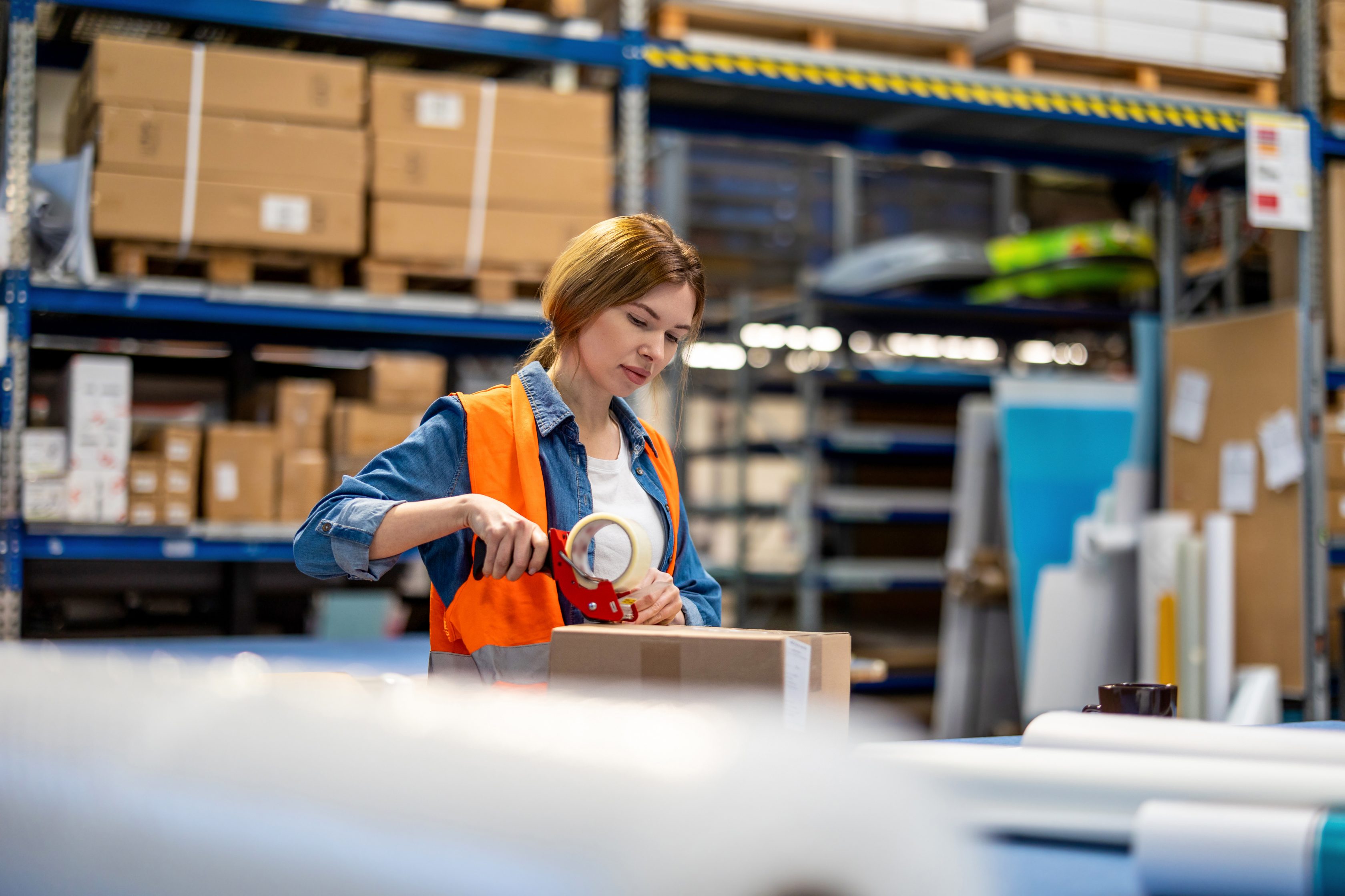 man looking at laptop
