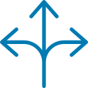 icon of three arrows