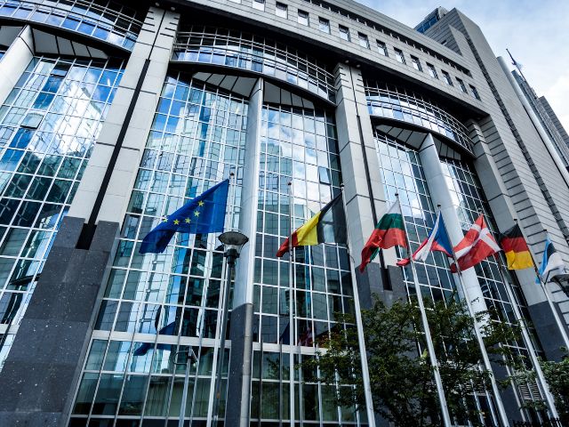 Facciata esterna del Parlamento europeo 