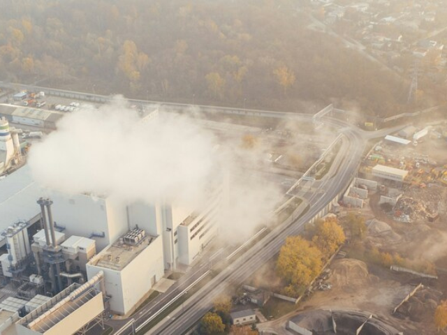 Impianto di produzione visto dall'alto