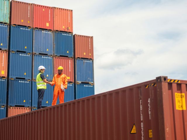 Due uomini al lavoro