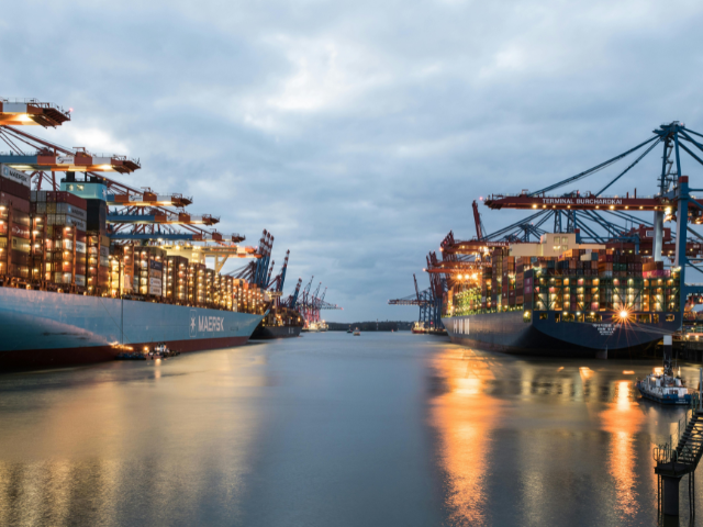 Navi commerciali attraccate