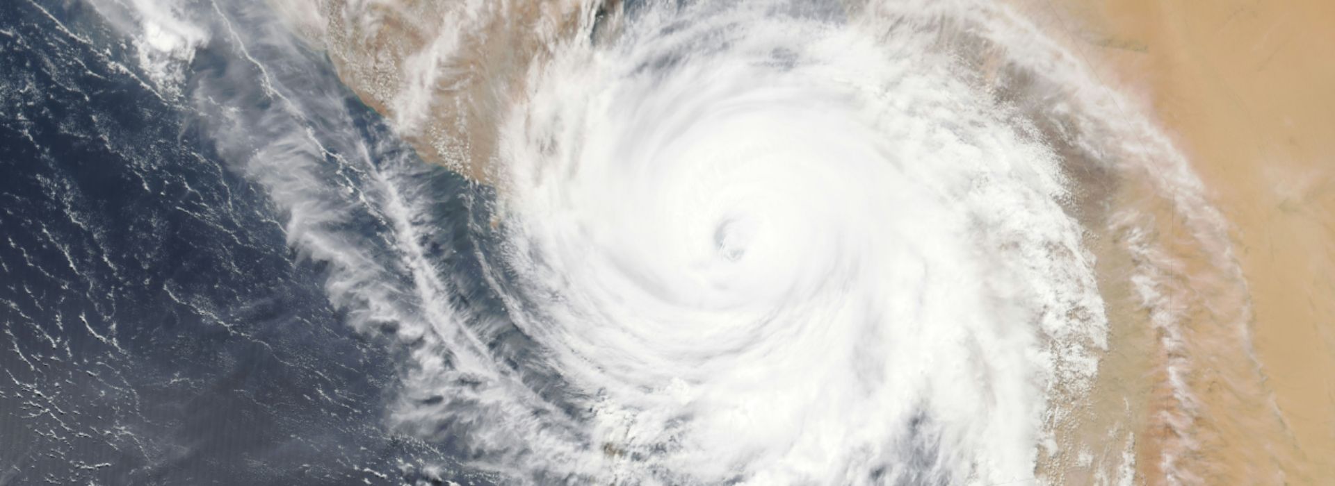Ciclone visto dall'alto