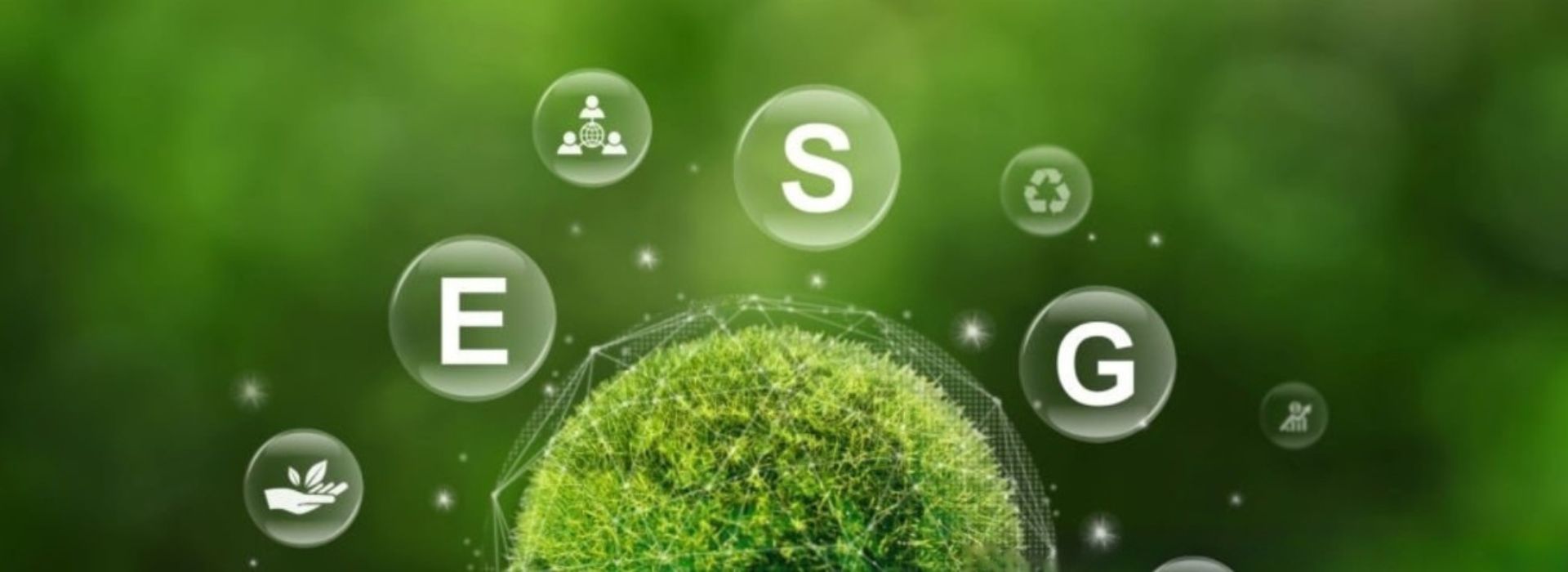 ESG con sfondo verde
