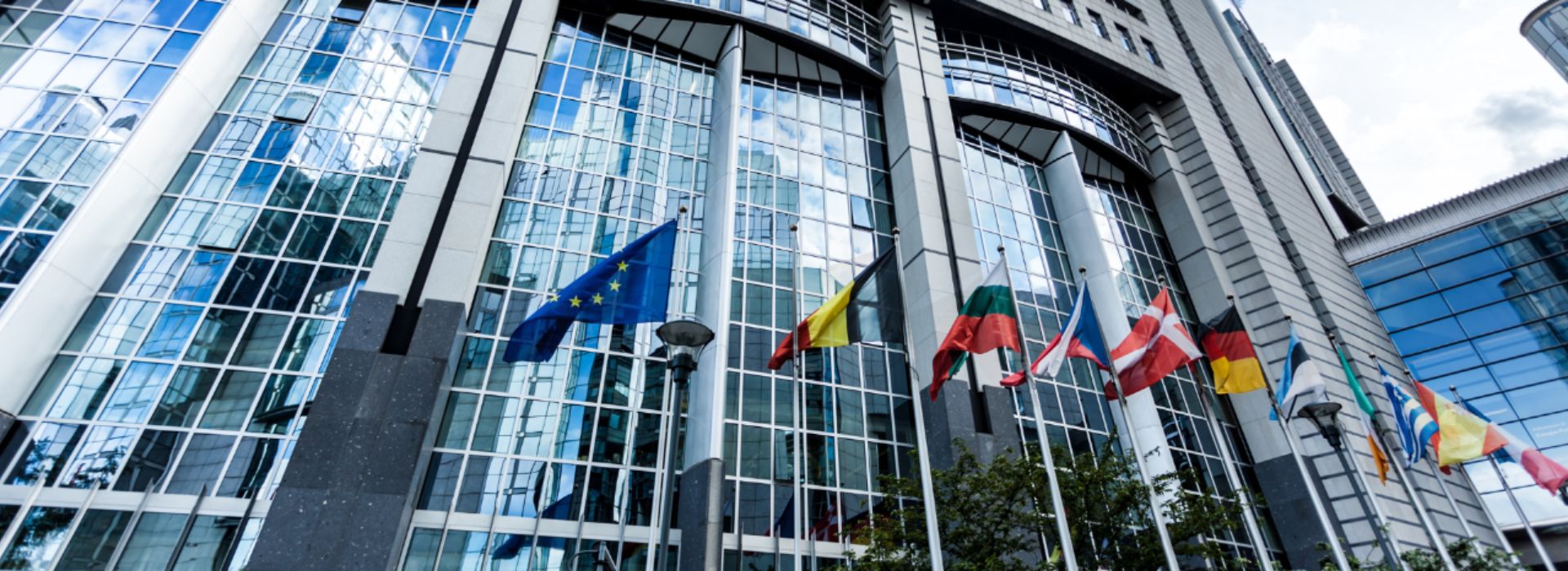 Facciata esterna del Parlamento europeo 