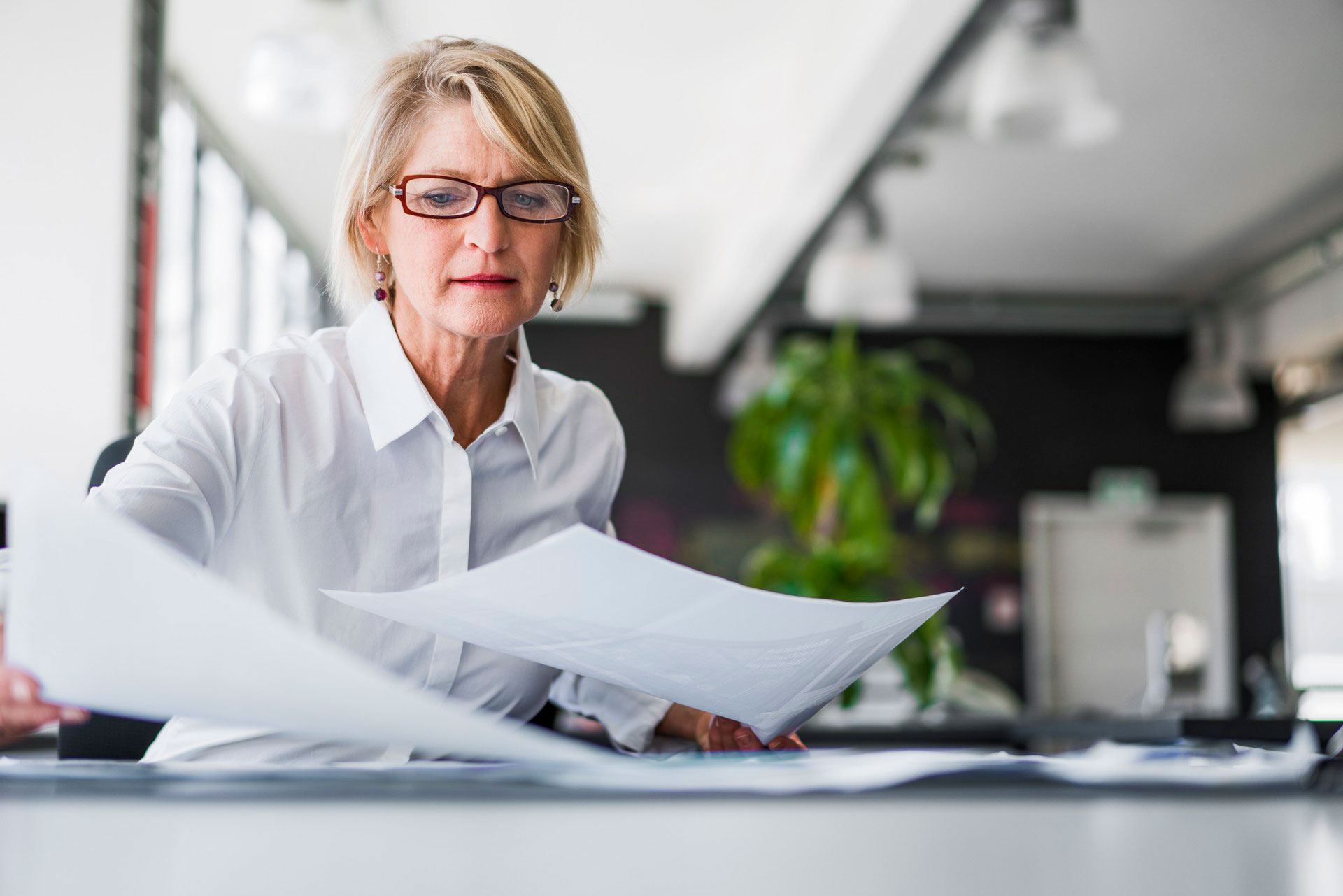 Woman working