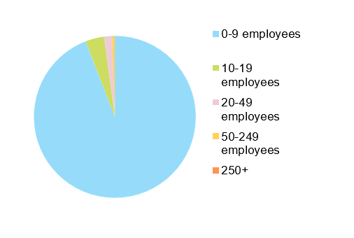Figure 1 – Share of SMEs in the European construction  sector (number of companies)